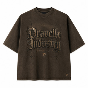 เสื้อยืดโอเวอร์ไซส์ผู้ชาย สไตล์ฮิปสเตอร์ Y2K ลายพิมพ์กราฟิก 100% ผ้าฝ้าย สีน้ำตาลเอสเพรสโซ ทรงบ็อกซี่ แขนสั้น ปรับแต่งได้ - Product Image 3