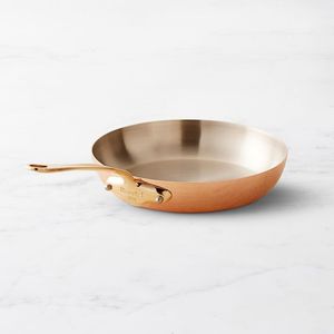 Sartén de Cobre Martillado de Lujo con Mango de Latón, Sartén Artesanal para Cocina Profesional, Utensilios de Cocina Duraderos - Product Image 4