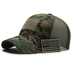 Custom Tiger <b>Camo</b> Mesh Breathable Fashion Hip Hop Patch <b>Cap</b> Full Color Print Bulk Blank Ready Ship Wholesale Street Wear - Product Image 5