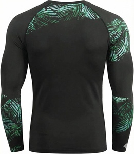 เสื้อรัดกล้ามเนื้อแขนยาวสำหรับผู้ชาย สำหรับกีฬา BJJ MMA ช่วยระบายเหงื่อ เหมาะสำหรับการฝึกซ้อม สไตล์อเมริกาและยุโรป - Product Image 3