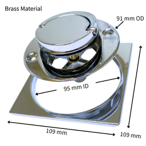 PSB0057 Drain de baignoire moderne de style romain, en laiton chromé, à poser sur le dessus de la carrelage - Product Image 4