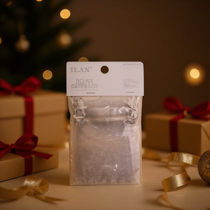 Sacchetti Regalo in Organza Ilan 15x20cm Argento 4 Pezzi per Regali - Product Image 2
