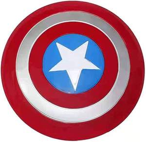 Escudo Metálico Redondo Pulido Hecho a Mano, Inspirado en Superhéroes, Decoración de Pared Vintage, Accesorio Coleccionable para Cosplay - Product Image 3