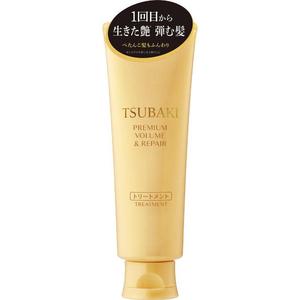 Crème de traitement réparatrice et volumisante 2-en-1 à la kératine premium TSUBAKI du Japon pour cheveux plats et ternes - Product Image 1