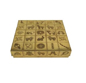 Boîte vide en laiton Manjusha Yantra avec symboles Panchashirsh Arbre de Vie Libra Shankh gravés, boîte de Puja sacrée Vaastu - Product Image 2