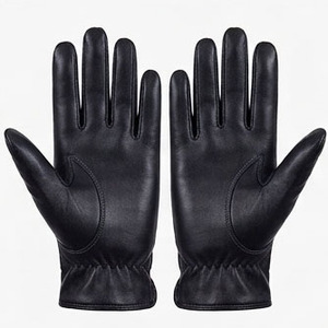 Guantes de Cuero Genuino de Estilo Sencillo para Invierno, con Tacto Suave y Protección Térmica a Prueba de Viento - Product Image 3