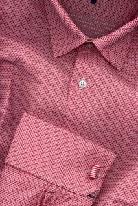 Chemise habillée décontractée à manches longues pour homme, en lin rayé, à col pointu, avec logo vierge, prix de gros, exportée du Bangladesh - Product Image 4