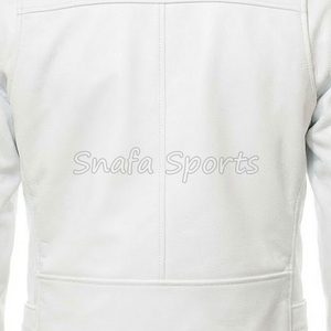 OEM Custom Logo Outdoor Bomber Jacket Waterproof Windproof Leather Jacket For Men in Wholesale Price - Product Image 5