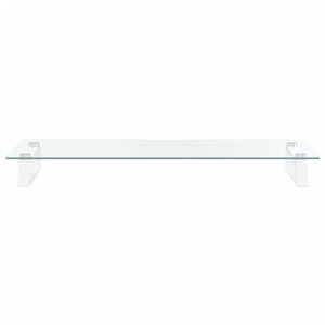 Soporte de Escritorio para Monitor de Vidrio Templado y Metal Blanco de 31.5"x13.8"x3.1" - Product Image 4