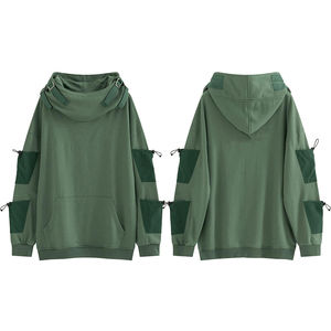 Sudadera con Capucha de Estilo Urbano Moderno para Hombre, Ropa Técnica Informal, Ligera, Cortavientos, 100% Poliéster, para Invierno - Product Image 4