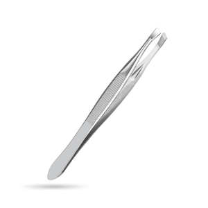 Wholesale Customized Stainless Steel Slanted Eyebrow Tweezers-Eco-Friendly Facial Hair Removal <b>Tool</b> for Beauty Salons - Product Image 3