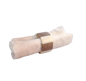 Stylish Wood <b>Resin</b> Napkin <b>Ring</b> Elegant Design for Home Restaurant Hotel Table Decor - Product Image 1