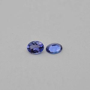 พลอย tanzanite เหลี่ยมเพชรพลอยเจียระไนทรงรีขนาด AA 7x9มม. พลอยแทนซาไนต์สีฟ้าธรรมชาติเจียระไนทรงรี - Product Image 4