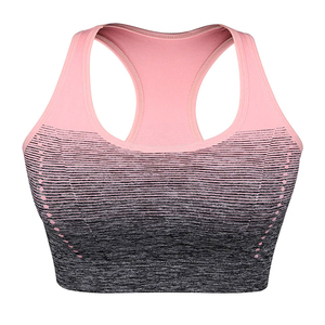 เสื้อชั้นในกีฬาแบบปรับได้ รองรับทรงสูง ระบายอากาศได้ดี น้ำหนักเบา สีพื้น ไร้ตะเข็บ ยืดได้สี่ทิศทาง แห้งเร็ว เหมาะสำหรับโยคะและออกกำลังกาย - Product Image 4