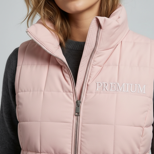 Chaleco Acolchado Cálido Personalizado para Mujer, Ropa de Abrigo sin Mangas con Aislamiento para Invierno, Fabricante - Product Image 5