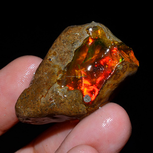 โอปอลเอธิโอเปียเกรด AAA แท้ 100% แบบหยาบ 4 ชิ้น คุณภาพระดับ Welo Fire Oily  ได้รับการรับรองจากผู้ตรวจสอบบุคคลที่สาม สำหรับทำเครื่องประดับ - Product Image 2