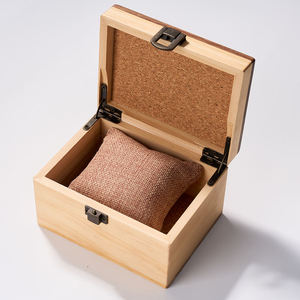Dual Tone Wooden <b>Watch</b> Box Rectangle Buckle Closure Durable Storage <b>Case</b> - Product Image 5