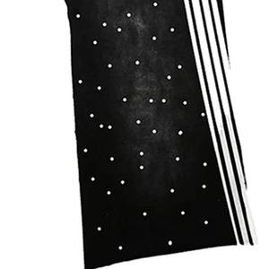 Men's Black Sweatpants With White Stripes And Dotted Pattern Elastic Waist Drawstring Casual Jogger <b>Pants</b> Autumn Wear - Product Image 2