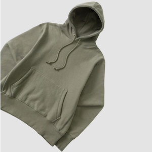 <b>Mens</b> Heavyweight Hoodie Oversized Blank <b>Pullover</b> Hoodies High Quality Cotton Fleece Custom Logo Streetwear Sweatshirt - Product Image 2