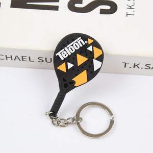 Llavero de Pala de Pádel de PVC, Goma y Silicona, Tamaño Personalizado, Logotipo Personalizado, Regalo Duradero para PC, MOQ, Todas las Temporadas - Product Image 6
