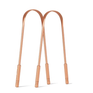 Limpiador de Lengua de Cobre con Hierbas Esenciales, Mejora la Higiene Bucal, Aliento Fresco y Eliminación de Bacterias, Mango Cómodo y Flexible - Product Image 1