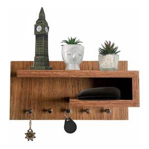 Décoration intérieure de haute qualité pour accrocher les clés, pour décorer et personnaliser, étagère murale en bois de taille personnalisée à bas prix - Product Image 1
