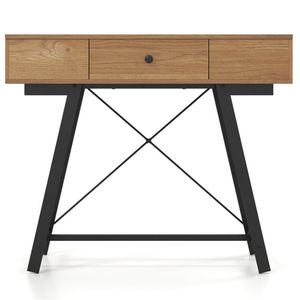 "Modern MDF Flip Top Vanity Desk with 38" <b>Mirror</b> 2 AC Outlets USB Type C Charging Station & <b>Makeup</b> Table" - Product Image 4