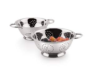 Passoire multifonction en acier inoxydable avec trous de drainage fins et compatible lave-vaisselle pour laver et filtrer les aliments - Product Image 2