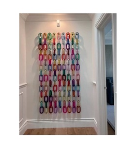 Décorations murales en chaîne acrylique, chaîne en résine faite à la main, ornement mural moderne en résine pour la décoration de la maison - Product Image 2