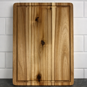 Planche à découper rectangulaire en bois de caoutchouc de qualité supérieure, épaisse et solide, pour cuisine, approvisionnement en gros OEM - Product Image 3