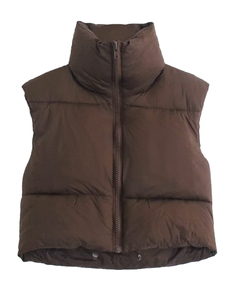 Wholesale <b>Women</b> <b>Puffer</b> Vest <b>Lightweight</b> Quilted Sleeveless <b>Jacket</b> Custom Embroidery OEM Fashion Manufacturer - Product Image 3