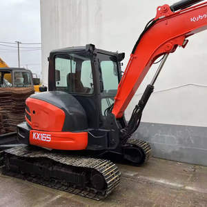 Mini-excavatrice Kubota d'occasion originale de 6 tonnes KX165, excavatrice Kubota d'occasion Kx165 Kx163 Kx183, machine de terrassement à vendre en gros - Product Image 1