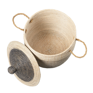 Wholesale Vietnam Seagrass <b>Baskets</b>, High-Quality Large Handwoven Laundry Hamper, Bulk Export Nice Style Storage <b>Baskets</b> - Product Image 3
