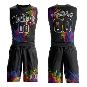 Conjunto de Uniforme de Baloncesto para Hombre, 100% Poliéster, Transpirable, de Secado Rápido, Jersey y Pantalones Cortos con Estampado por Transferencia de Calor, Tallas Grandes, Nombre del Equipo Personalizado - Product Image 4