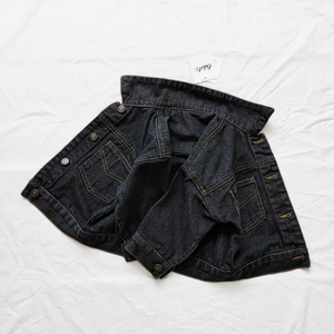 En gros Veste en jean déchirée à col montant et motif écossais 100% Polyester Coupe ample Standard pour tout-petits, filles, garçons, enfants et bébés - Product Image 6