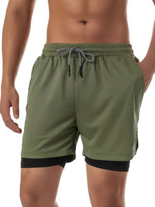 Short de plage personnalisé de haute qualité avec compression intégrée, en polyester et élasthanne, pour l'été, la gym, le sport et les entraînements - Product Image 5