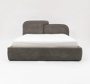 Modern Upholstered Fabric <b>Bed</b> Frame King Size <b>with</b> Hydraulic <b>Storage</b> Soft <b>Bed</b> <b>with</b> Quilted Headboard and Footboard - Product Image 2
