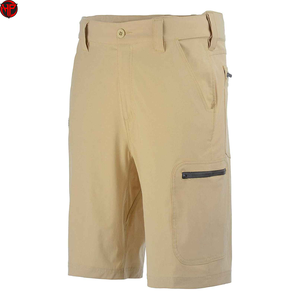 Shorts de pêche mi-longueur pour homme, 100 % polyester, avec fermeture éclair, design High Street, dernière collection, légers, unis, pour activités de plein air et randonnée - Product Image 1