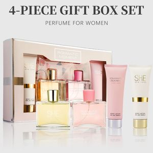 Set Regalo da 4 Pezzi di Fragranza Duratura per Donna, 3.4 oz Eau De Parfum, 4.1 oz Lozione Corpo, Modello D0100XF74IY, per Vacanze, Appuntamenti, Uso Quotidiano - Product Image 3