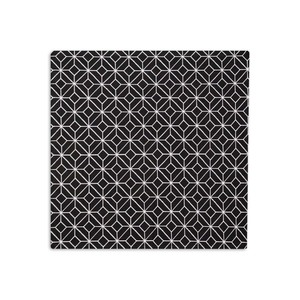 Serviettes de cuisine noires et blanches d'Inde, design imprimé, sans azo, à prix abordable, en promotion. - Product Image 3
