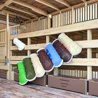 Botas de Protección para Patas de Caballos, Marca Costa Sports, de Lujo, Profesionales, para Entrenamiento al Aire Libre, Multicolores, Cómodas, Personalizadas, con Forro de Piel