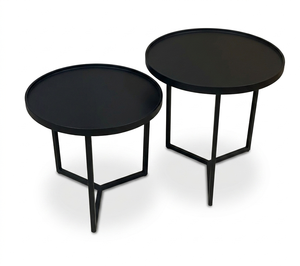 Factory Custom Modern <b>Lightweight</b> Lumetal <b>Iron</b> Coffee Table KTS-250429-03 Binh Duong Non-Foldable for Living Room Home Furniture - Product Image 3
