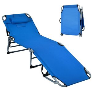 Sedia a Sdraio Pieghevole Regolabile per Esterni, Spiaggia e Patio, Lettino Portatile per un Comodo Relax - Product Image 1