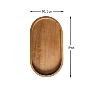 Rectangle/Oval Food Cup Plate Dessert Candy Wooden Tableware Plate Gongfu <b>Tea</b> <b>Tray</b> Kitchen Supplies - Product Image 3