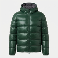 Veste d'hiver matelassée et rembourrée en polyester avec capuche coupe-vent personnalisée pour hommes, idéale pour les activités de plein air - Vente en gros