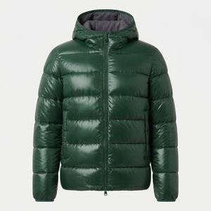 Wholesale Sports Custom Windbreaker Hooded Padded Quilted Puffer Polyester <b>Filled</b> Winter <b>Jacket</b> for <b>Men</b> Outdoor - Product Image 3