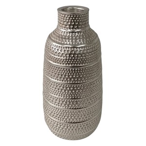 Florero Moderno de Aluminio con Acabado Níquel Antiguo y Textura Plateada para Decoración de Hogar de Lujo y Centros de Mesa para Bodas - Product Image 6
