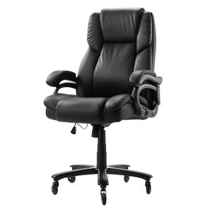 Sedia da Ufficio Ergonomica Executive Robusta, Capacità 500 libbre, Regolazione Altezza con Manopola, Supporto Lombare, Materiale Nylon PU - Product Image 1