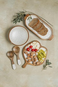 Premium Quality Wooden Platter Perfect For <b>Snacks</b> Serving In Cafes Restaurants And Hotels Elegant Food Serving <b>Plate</b> - Product Image 5