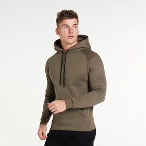 Simple pullover hoodie for men soft cotton blend fleece interior <b>drawstring</b> hood front <b>pouch</b> pocket relaxed fit casual daily - Product Image 6